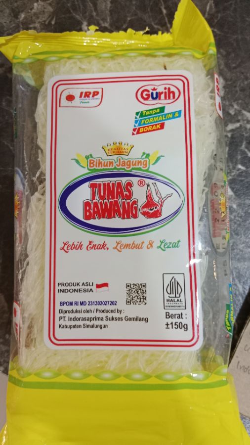 BIHUN JAGUNG TUNAS BAWANG  150G