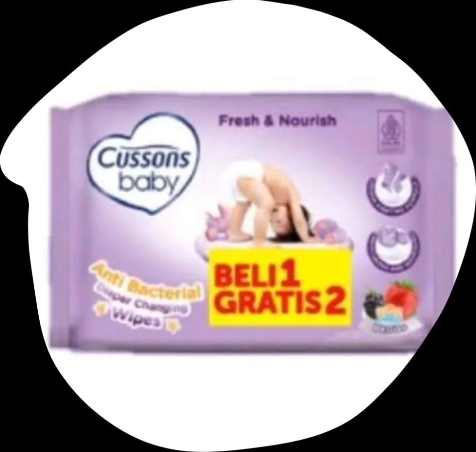 TISU BASAH CUSSONS BABY PINK