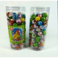 DSM GUMMY EYEBALLS  TOPLES PANJANG ISI 120PCS