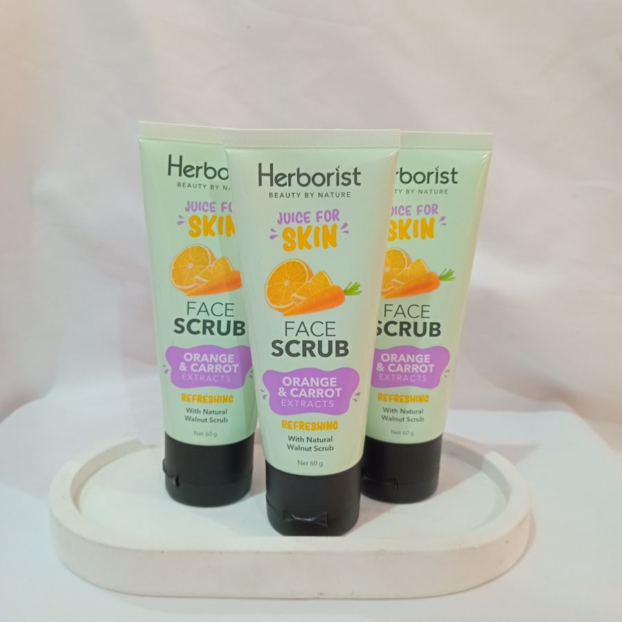 Herborist Face Scrub Orange & Carrot Extract 60g