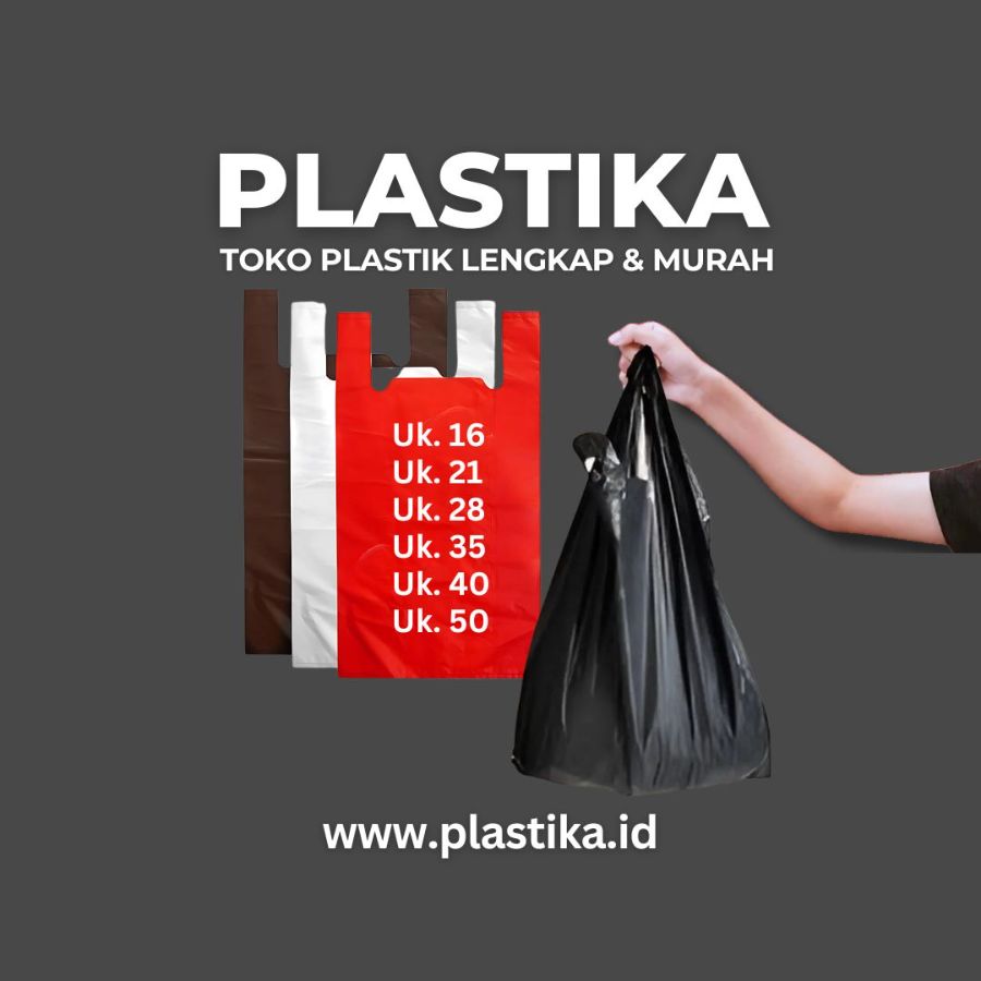 Kantong Plastik Kresek HD Tifico Hitam 35 @40 Lbr