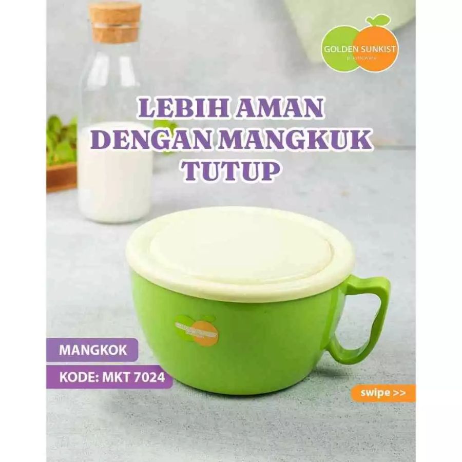 MANGKOK TUTUP MKT 7024 GOLDEN SUNKIST