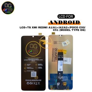 LCD+TS XMI REDMI A1/A2/ A1+/A2/A2+/POCO C50/C51 BLACK OG SUPER 6.52