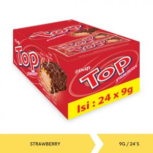 Delfi Top Wafer Strawberry 1 Kotak Isi 24