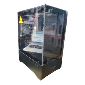CASING GAMING GLASS FLOW A BLACK INCL 3 FAN RGB