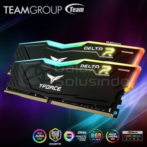 32GB DDR4  TEAM T-FORCE KIT 3600MHZ RGB 2X16 BLACK