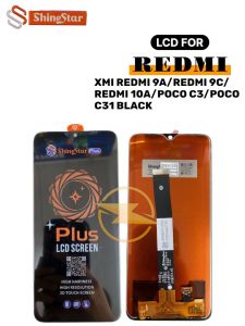LCD+TS XMI REDMI 9A/REDMI 9C/REDMI 10A/POCO C3/POCO C31 BLACK *(Model Tipe Shine Star)*