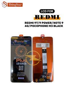 LCD+TS XMI REDMI 9T/9 POWER/NOTE 9 4G/POCOPHONE M3 BLACK *(Model Tipe Shine Star)*