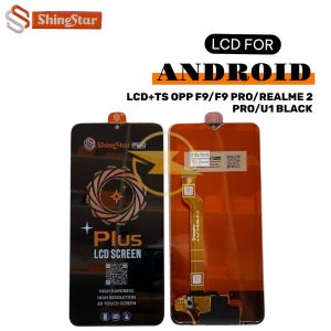 LCD+TS OPP F9/F9 PRO/REALME 2 PRO/U1 BLACK *(Model Tipe Shine Star)*