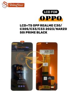LCD+TS OPP REALME C30/C30S/C33/C33 2023/NARZO 50i PRIME BLACK *(Model Tipe Shine Star)*