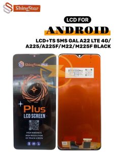 LCD+TS SMS GAL A22 LTE 4G/A225/A225F/M22/M225F BLACK  *(Model Tipe Shine Star)*