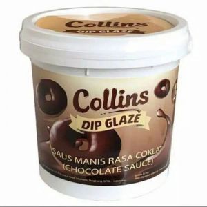 COLLINS DIP GLAZE Coklat 300g