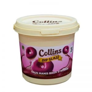 COLLINS DIP GLAZE Rasa Stoberi 300g