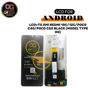 LCD+TS XMI REDMI 10C/12C/POCO C40/POCO C55 BLACK (MODEL TYPE OG)