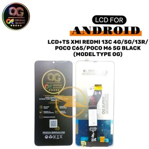 LCD+TS XMI REDMI 13C 4G/5G/13R/POCO C65/POCO M6 5G BLACK (MODEL TYPE OG)