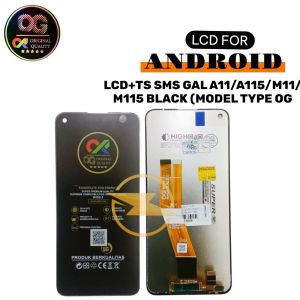 LCD+TS SMS GAL A11/A115/M11/M115 BLACK (MODEL TYPE OG)