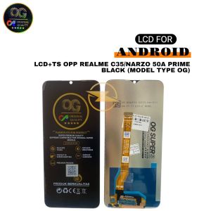 LCD+TS OPP REALME C35/NARZO 50A PRIME BLACK (MODEL TYPE OG) = Sama DGN A57 BARU