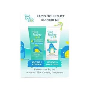 SUU BALM KIDS RAPID ITCH RELIEF KIDS CERAMIDE MOISTURISER 45ML + KIDS HEAD TO TOE WASH 45ML STARTER