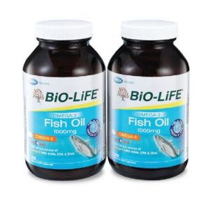BiO-LiFE OMEG-3 FISH OIL 1000MG (200 CAPSULES X 2 Bottles)