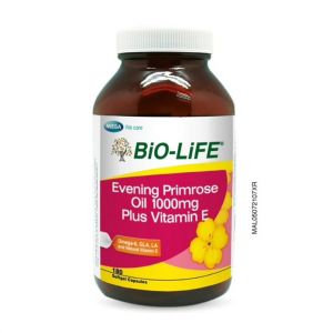 BiO-LiFE EVENING PRIMROSE OIL 1000MG PLUS VITAMIN E (180 CAPSULES)