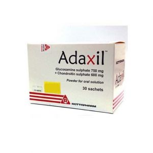 ADAXIL GLUCOSAMINE 750MG + CHONDROITIN 600MG POWDER (30 SACHETS)