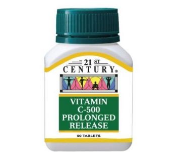 21ST CENTURY VITAMIN C 500MG PROLONGED RELEASE (90 TABLETS)