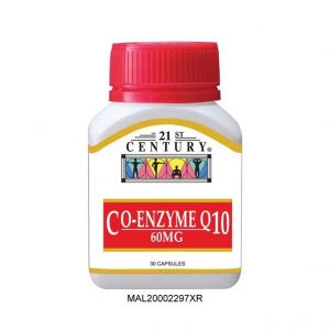 21ST CENTURY CO-ENZYME Q10 60MG (30 CAPSULES)