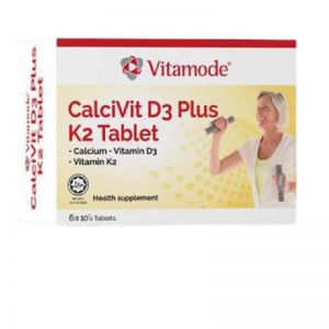 VITAMODE CALCIUM VITAMIN D3 PLUS VITAMIN K2 (10 TABLETS X 6)