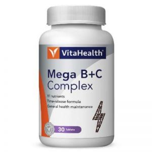 VITAHEALTH MEGA B+C COMPLEX (30 TABLETS)