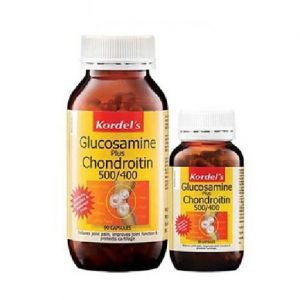 KORDELS GLUCOSAMINE + CHONDROITIN 500/400 (90 CAPSULES + 30 CAPSULES)