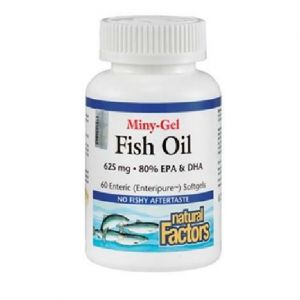 NATURAL FACTORS FISH OIL 625MG MINY GEL (60 SOFTGELS)