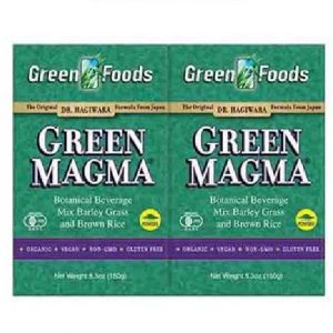 GREEN FOODS GREEN MAGMA BARLEY GRASS JUICE POWDER 150G X 2 BOXES
