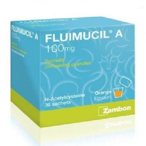 FLUIMUCIL A 100MG - CLEARS PHLEGM (30 SACHETS)