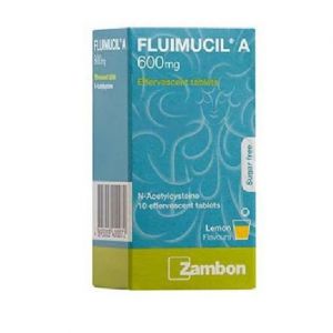 FLUIMUCIL A 600MG - CLEARS PHLEGM (10 EFFERVESCENT TABLETS)