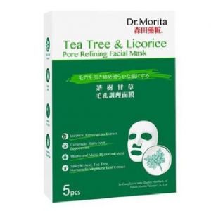 DR. MORITA TEA TREE & LICORICE PORE REFINING FACIAL MASK (5 SHEETS)
