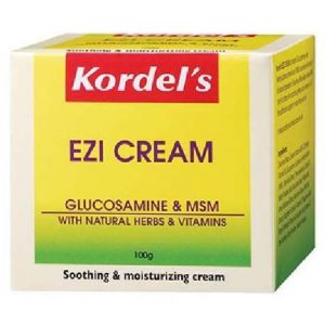 KORDELS EZI CREAM GLUCOSAMINE & MSM SOOTHING & MOISTURIZING 100G