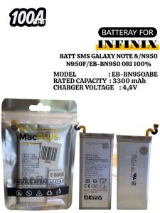   BATT SMS GALAXY NOTE 8/N950/N950F/EB-BN950 ORI 100% (MODEL TYPE MACPLUS)