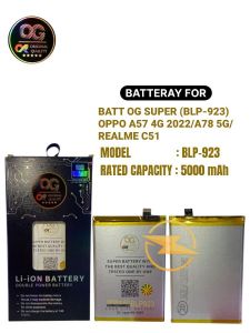 BATT OG SUPER (BLP-923) OPPO A57 4G 2022/A78 5G/REALME C51