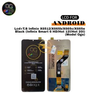 Lcd+T.S Infinix X6512/X665b/X665c/X665e Black  (Infinix Smart 6 HD/Hot 12I/Hot 20I)  (Model Ogs) 