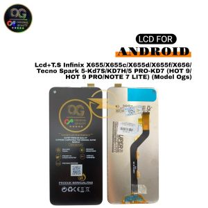 LCD+TS INFINIX (X655) HOT 9/X655C/X655D/HOT 9 PRO/X655F/NOTE 7 LITE/X656/TECNO SPARK 5-KD7S/KD7H/5 PRO-KD7 BLACK OG SUPER