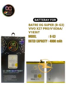 Batre og super (b-g3) vivo x27 pro/v1836a/v1836t