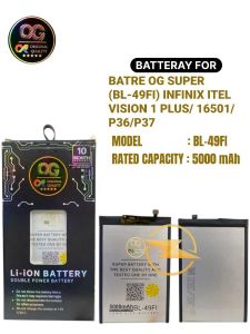 Batre og super (bl-49fi) infinix itel vision 1 plus/l6501/p36/p37