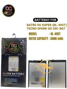 Batre og super (bl-49st) tecno spark 20c-bg7