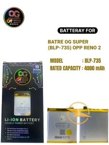 Batre og super (blp-735) opp reno 2, Reno 2f, Reno 2Z