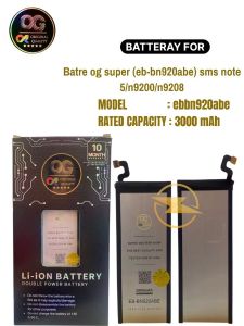 Batre og super (eb-bn920abe) sms note 5/n9200/n9208