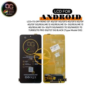 LCD+TS OPP RENO 12F 4G/12F 5G/12FS 4G/12FS 5G/13F 4G/13F 5G/REALME 12 4G/REALME 12+ 5G/REALME 13 4G/REALME 13+ 5G/P1 5G/NARZO 70 5G/NARZO 70 TURBO/70 PRO 5G/F27 5G BLACK (Type Model OG)