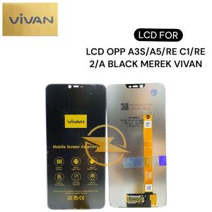 LCD OPP A3S/A5/RE C1/RE 2/A BLACK MEREK VIVAN  