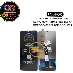 LCD+TS XMI REDMI (14C) 14C 4G/14C NEW/14R/A3 PRO 5G/ A4 5G/POCO C75 BLACK OG SUPER  #PAS_18_08