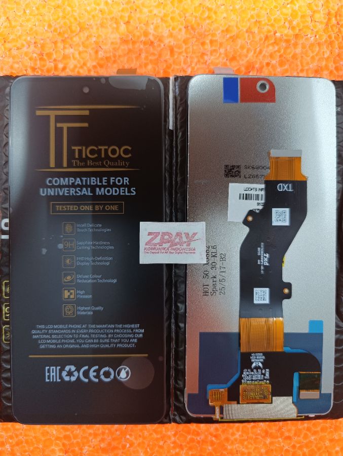  LCD+TS INFINIX HOT 50 4G/X6882/X6882B/SPARK 30 4G-KL6  (Model Tipe TICTOK)