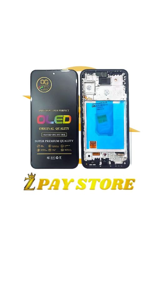 LCD + TS FRAME SAMSUNG GALAXY A54 5G / A546E BLACK *(Model Tipe OLED + FINGERPRINT)*